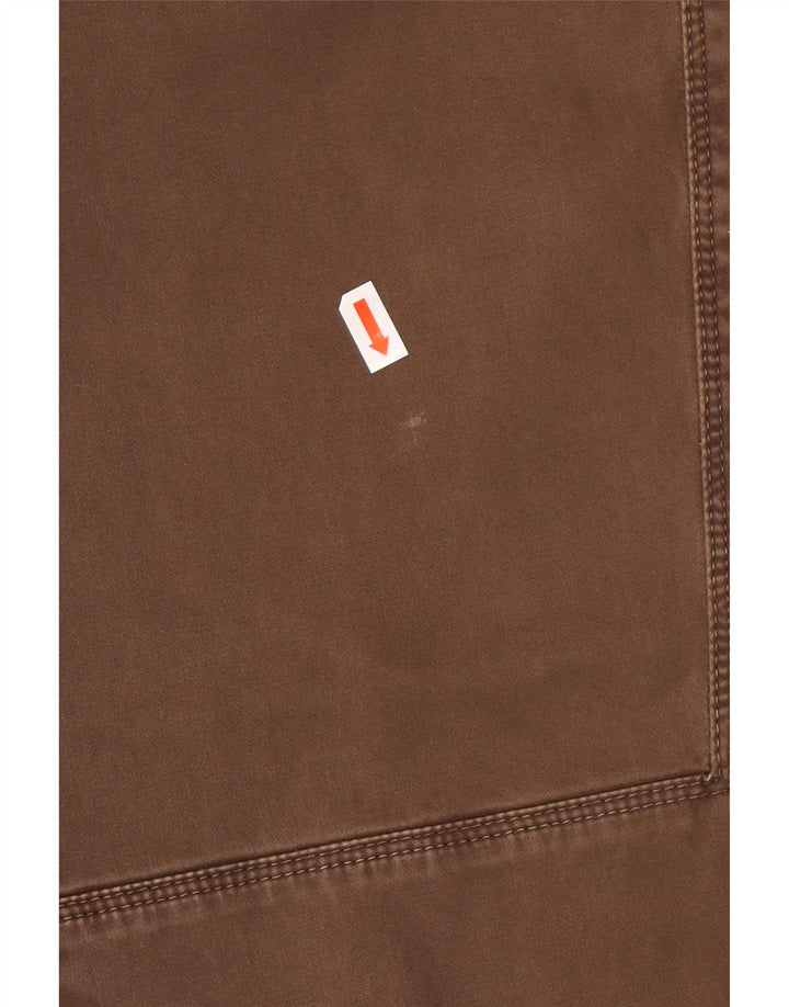 Męskie proste spodnie codzienne TRUSSARDI IT 58 3XL W40 L36 Brązowa bawełna