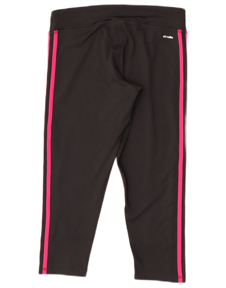 Damskie legginsy Adidas Climalite Capri UK 12/14 Średni czarny poliester