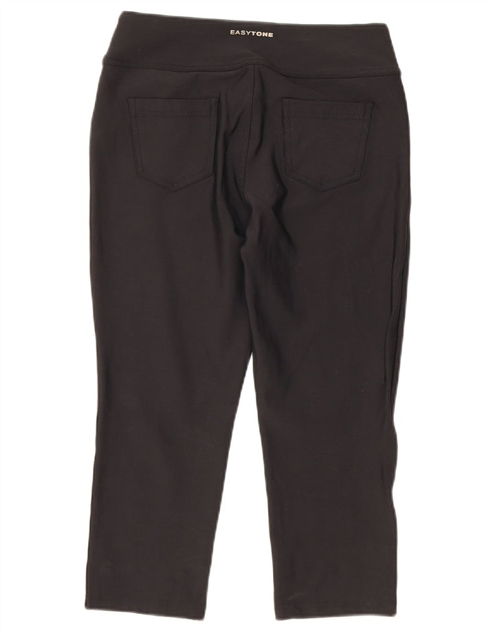 Damskie spodnie Capri Reebok W28 L19 Czarny nylon