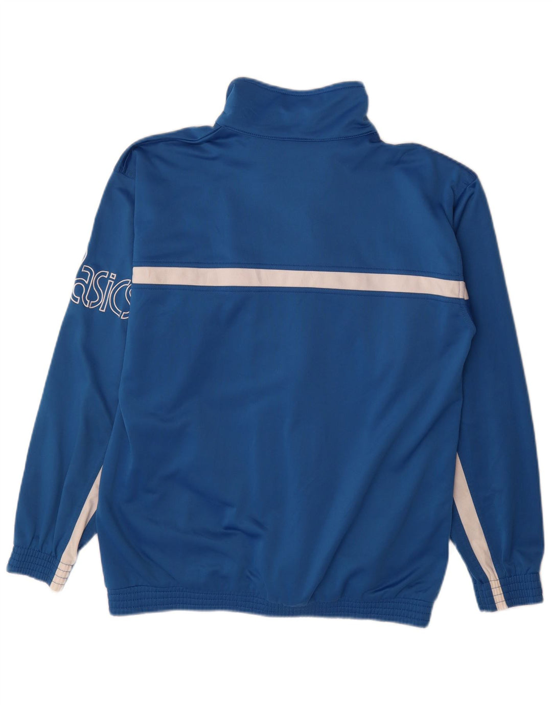 Męska bluza dresowa Asics z graficznym topem, poliestrowa, w kolorze średnioniebieskim