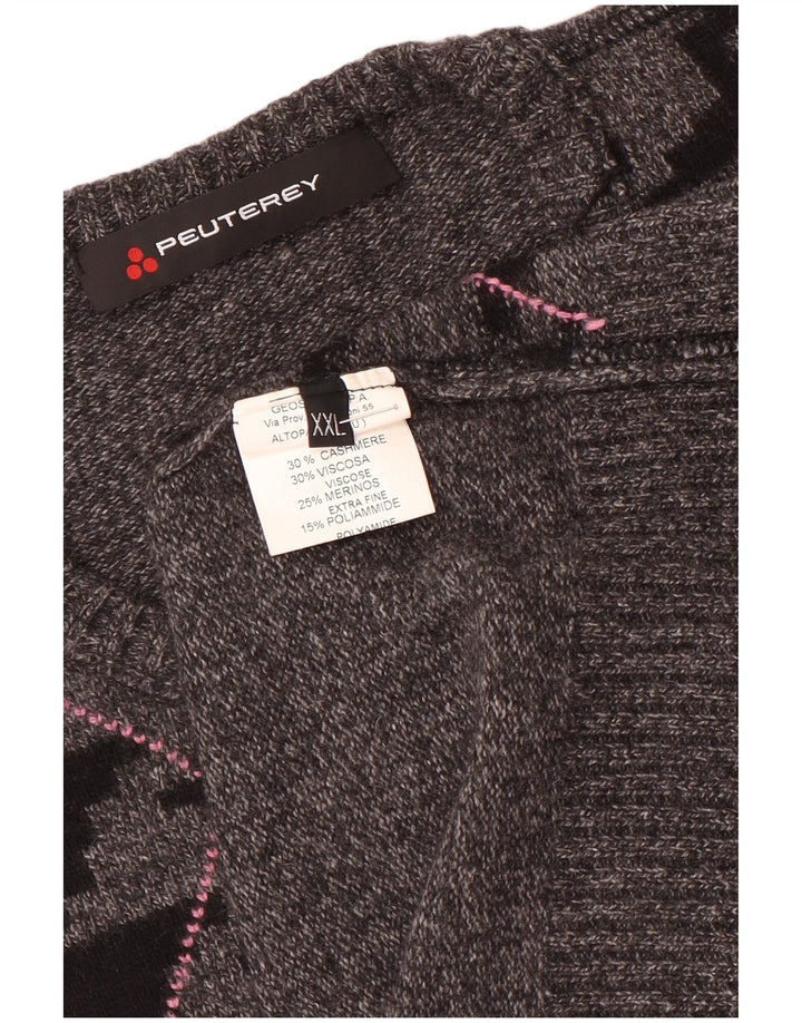 Męski podkoszulek bez rękawów PEUTEREY 2XL Szary Argyle/Diamentowy Kaszmir