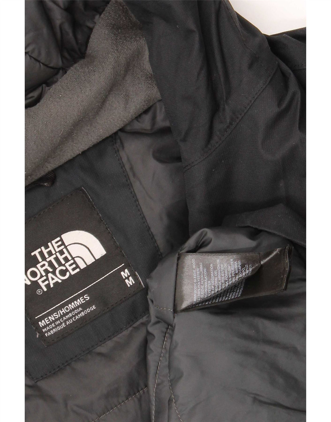 Męska kurtka wiatrówka z kapturem The North Face UK 38, średni czarny poliester