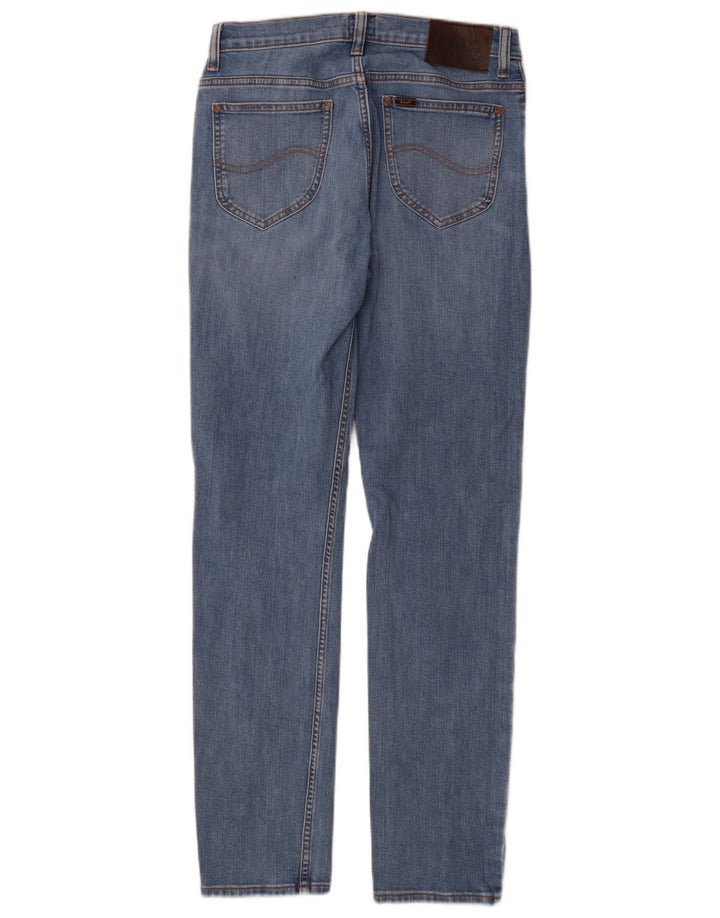 Damskie jeansy Lee Rider Slim W30 L32 Niebieskie bawełniane
