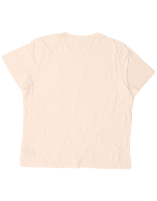 Tommy Hilfiger Mens T-Shirt Top XL White Cotton