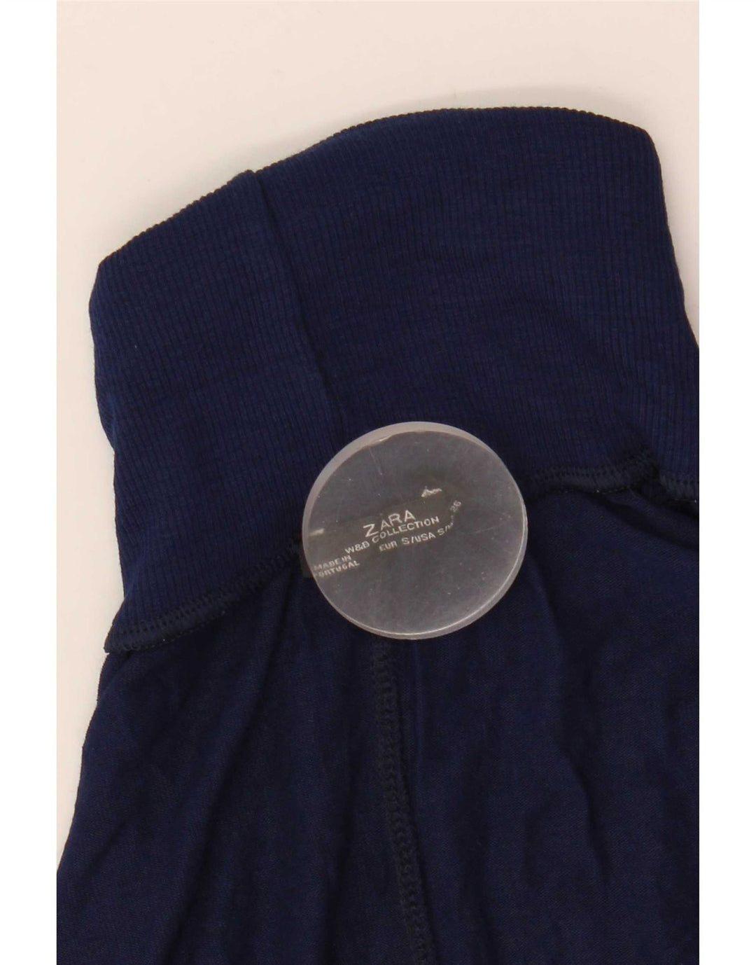Damski sweter oversize Zara z golfem UK 10, mały, granatowy