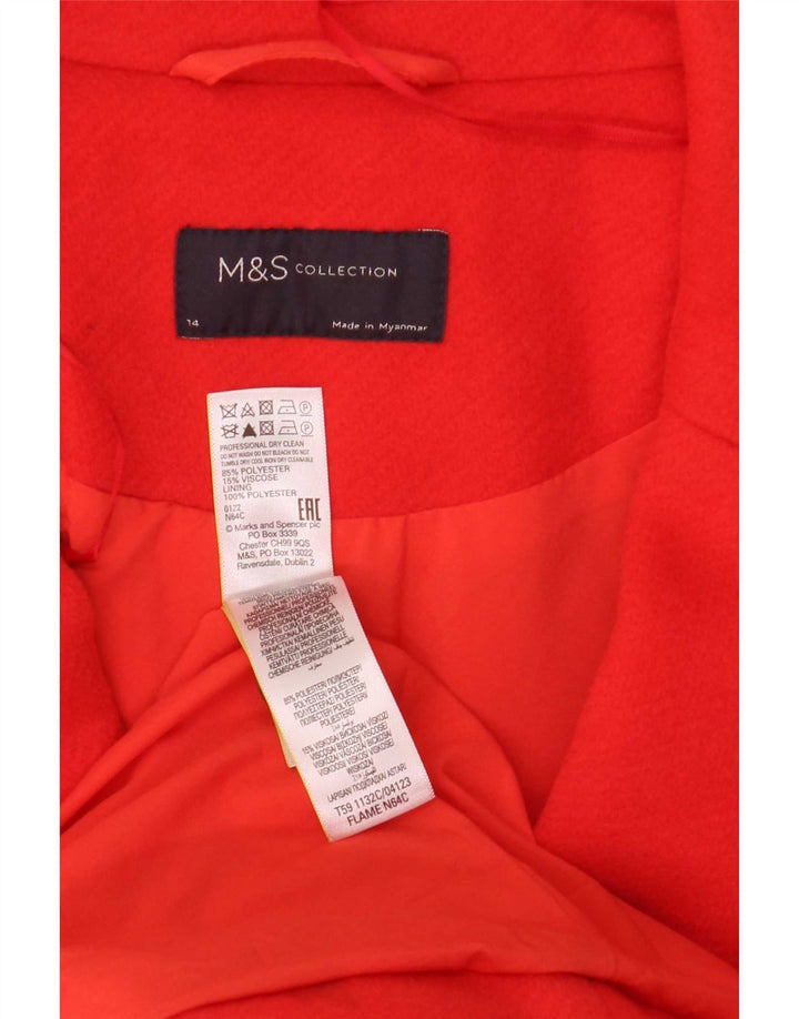 Marks & Spencer Płaszcz damski UK 14, duży, czerwony, poliester