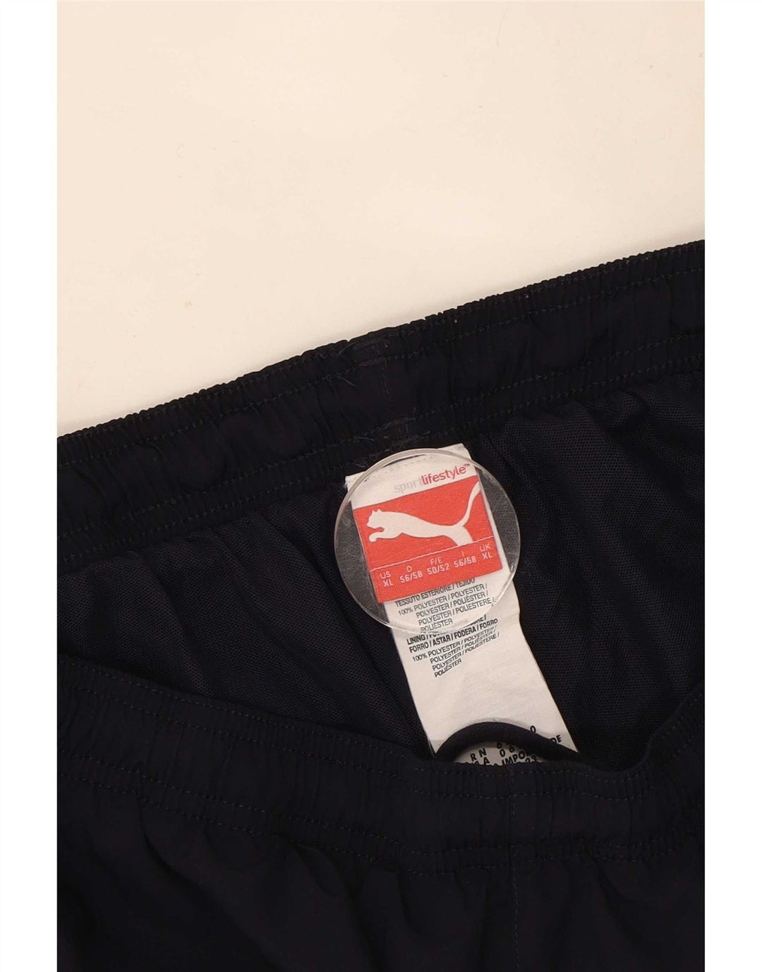 Męskie spodenki sportowe Puma XL, granatowe, poliestrowe