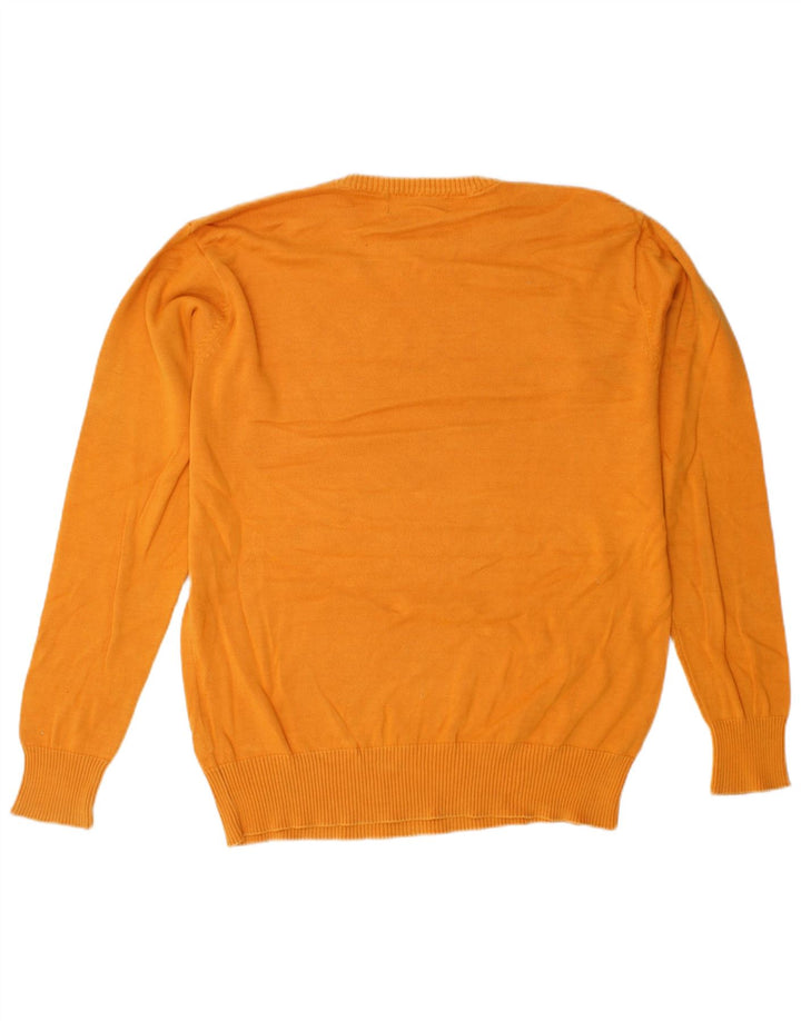 Męski sweter z okrągłym dekoltem KAPPA XL, żółta bawełna