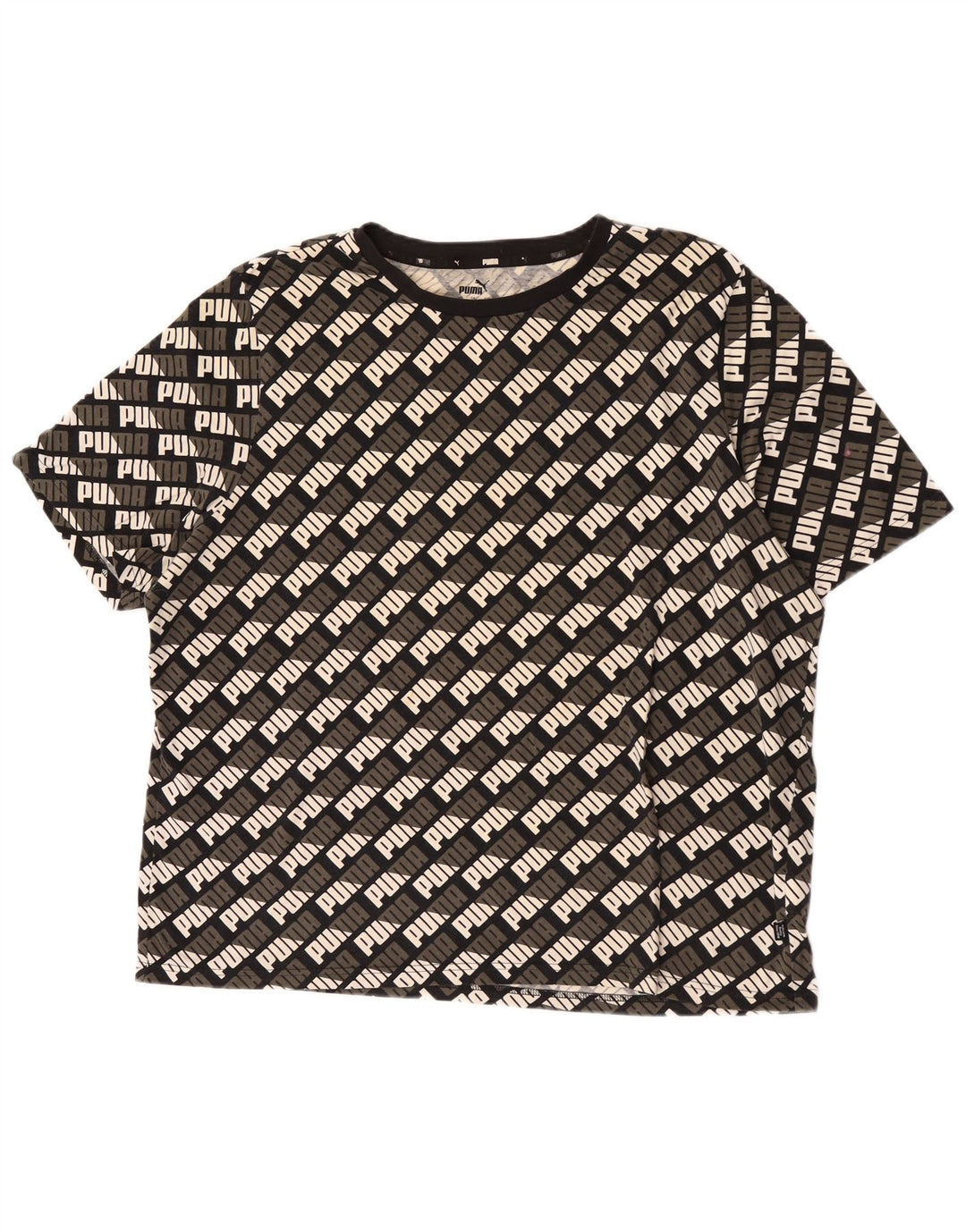 Męska koszulka z grafiką Puma Top 2XL, czarna bawełna