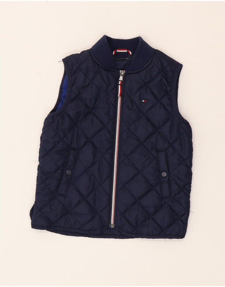 Dziewczęca wyściełana kamizelka Tommy Hilfiger 5-6 lat, granatowa, poliester