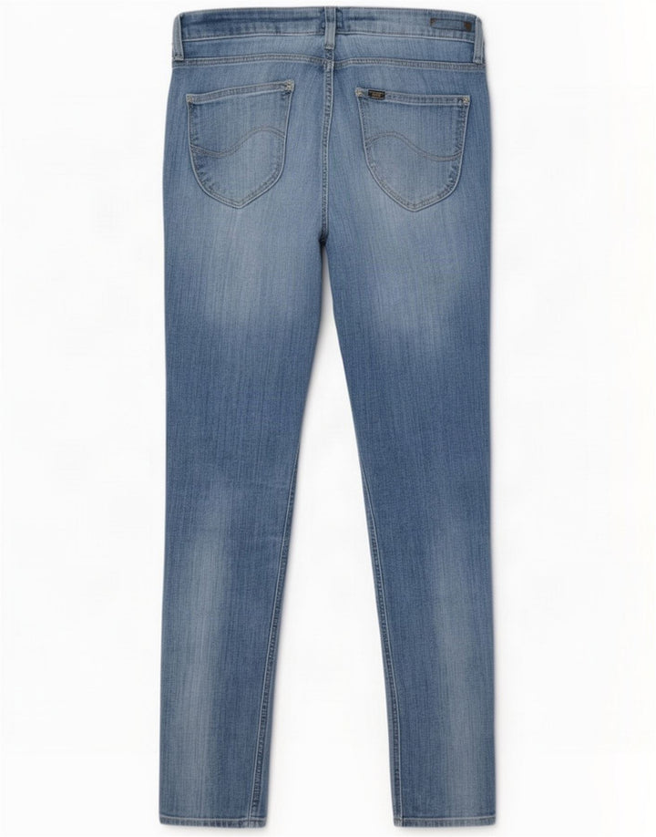 Lee Damskie jeansy slim W30 L29 niebieskie