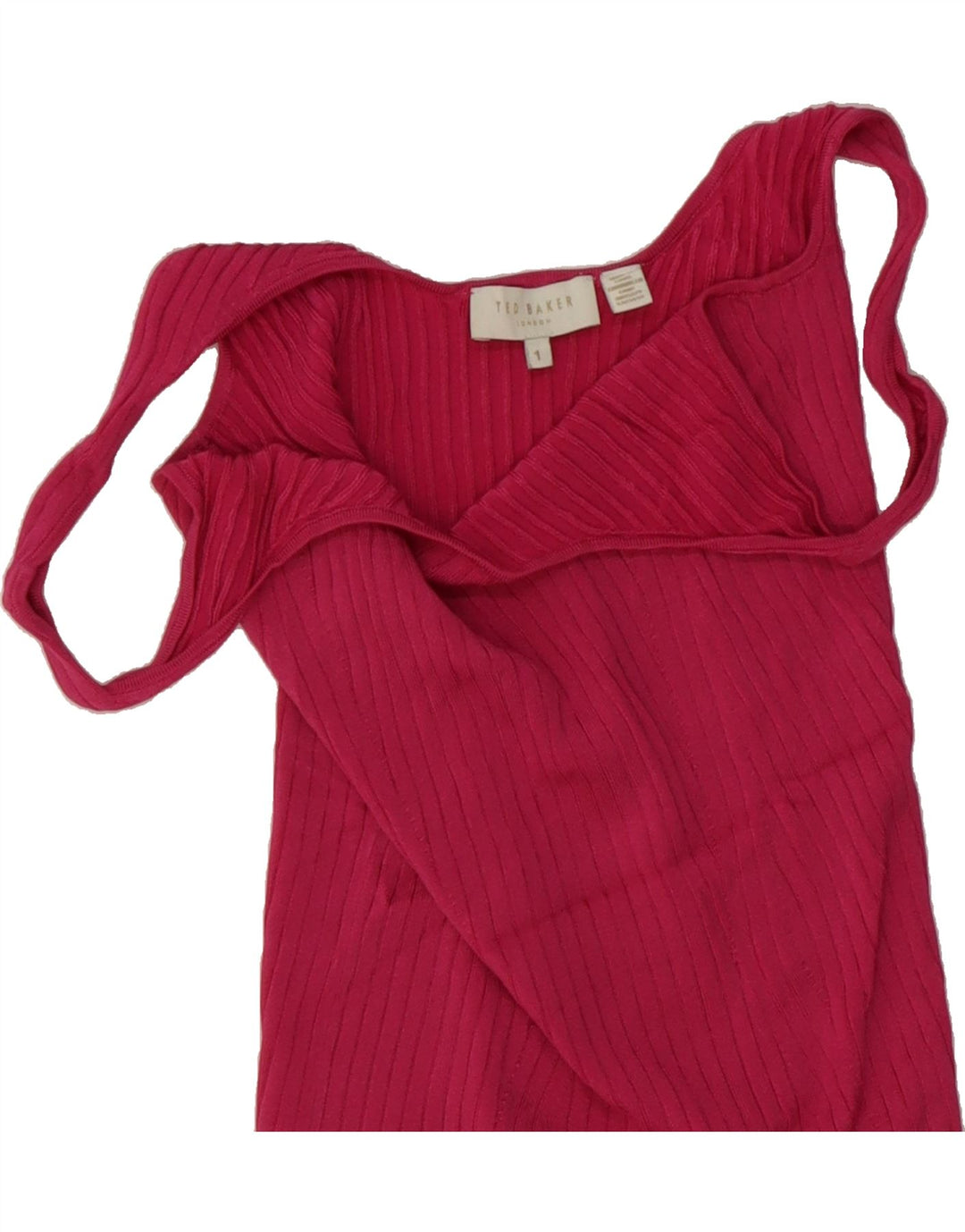 TED BAKER Womens Knit Vest Top Size 1 XS Pink Vintage Ted Baker and Second-Hand Ted Baker from Messina Hembry 