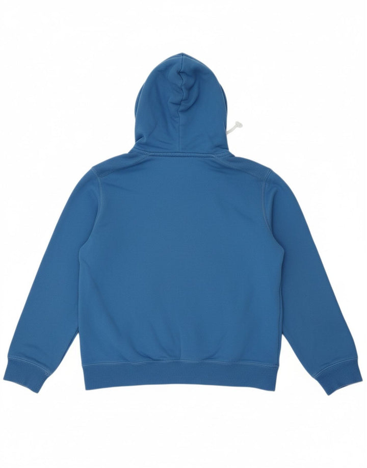 PUMA Mens Graphic Hoodie Jumper Small Blue Cotton