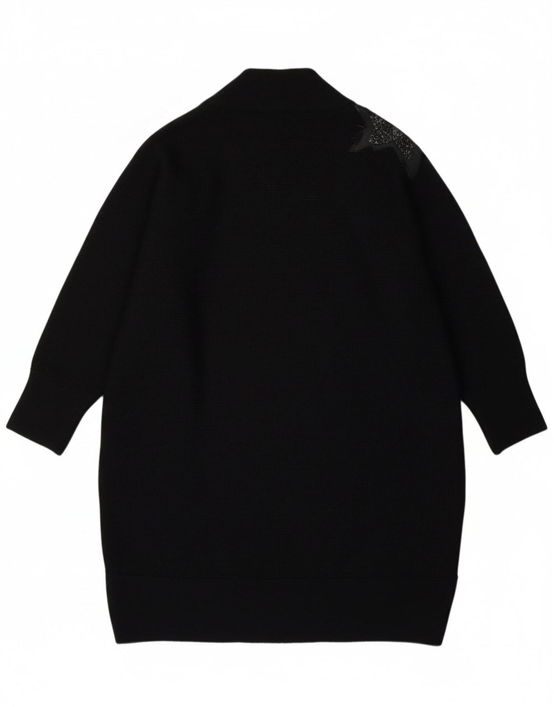 Damski sweter rozpinany Casamia o długim kroju, jeden rozmiar, czarny Paisley