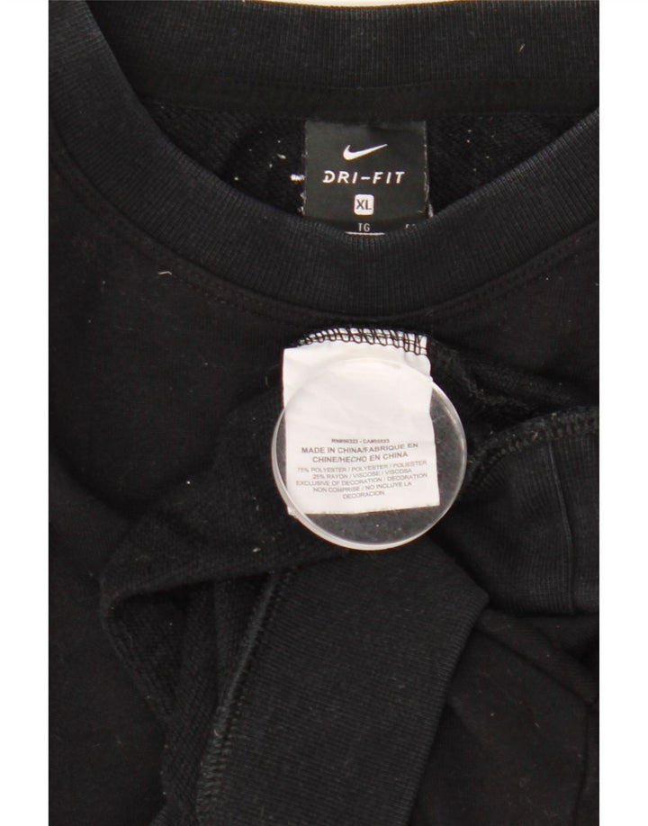 Damska bluza dresowa Nike Crop Oversize UK 18 XL, czarna, poliester