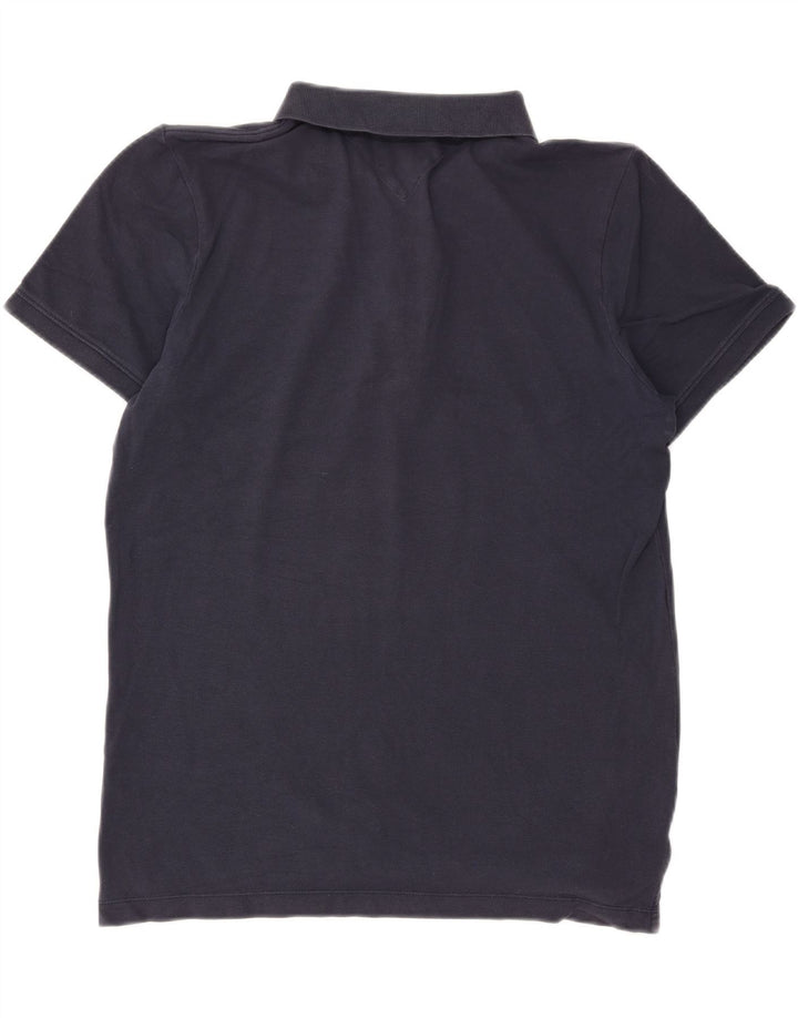 TOMMY HILFIGER Mens Polo Shirt Medium Navy Blue Vintage Tommy Hilfiger and Second-Hand Tommy Hilfiger from Messina Hembry 