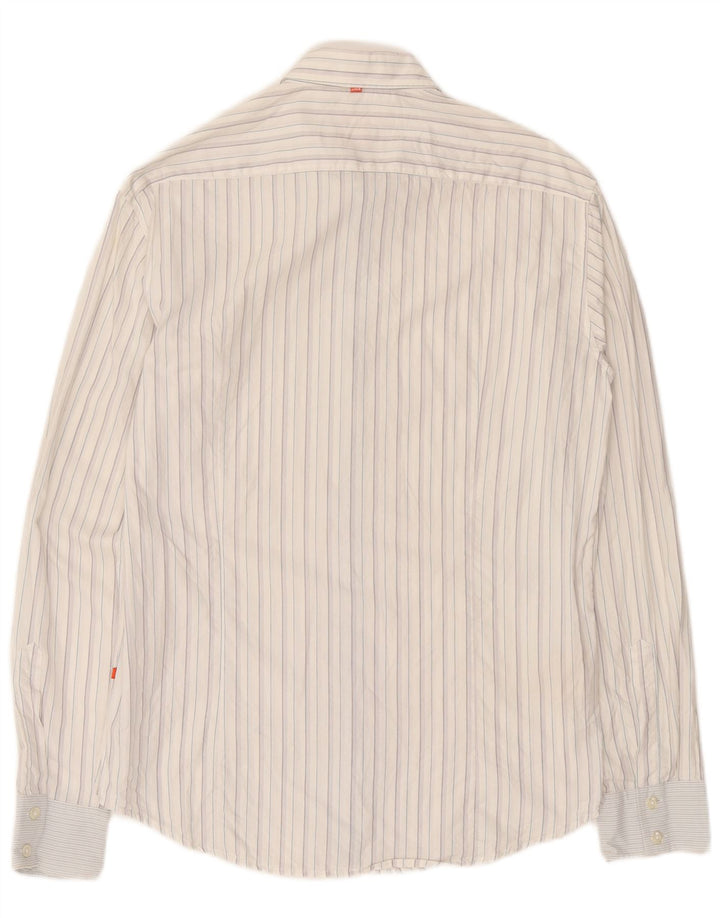 Koszula męska Hugo Boss w średnie białe paski