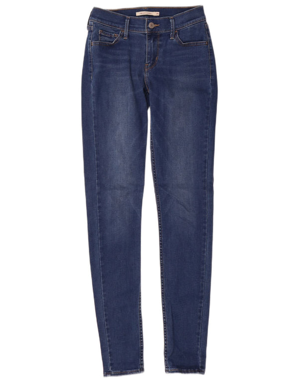 Damskie jeansy Levi's 710 Super Skinny W26 L32 Niebieskie bawełniane