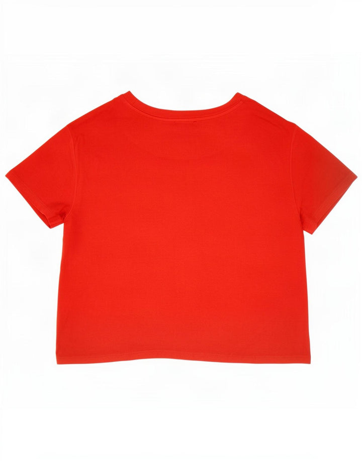 T-shirt damski Marks & Spencer Top UK 14, średni czerwony, wiskoza