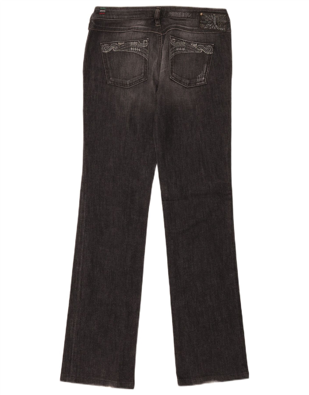 Damskie jeansy Diesel Kycut Straight W28 L34 Czarne bawełniane