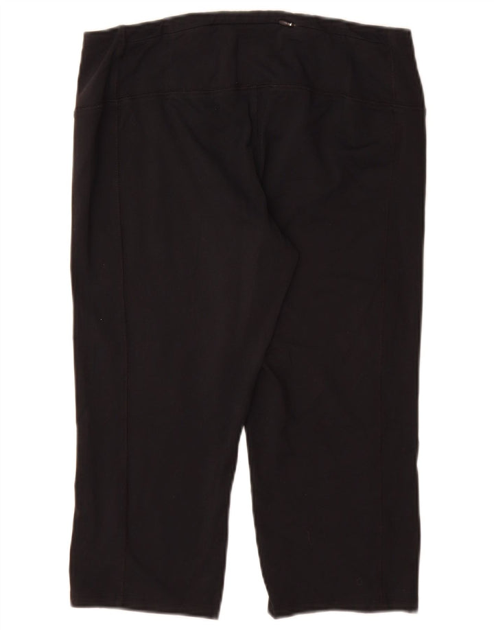Damskie legginsy Capri Marks & Spencer UK 16, duże, czarne, poliamidowe
