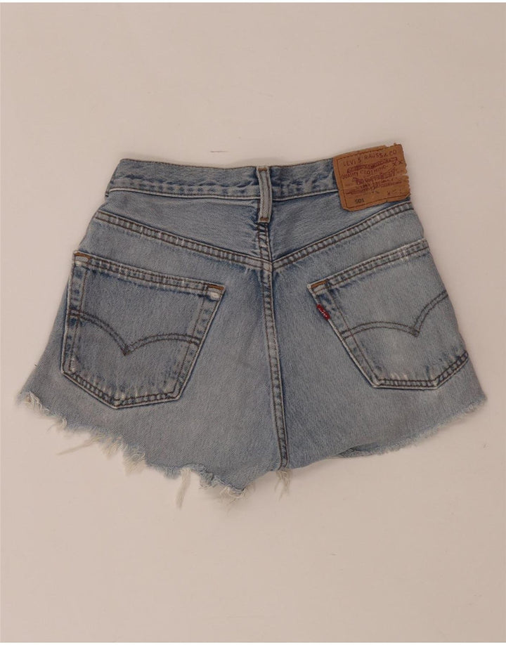 Damskie spodnie jeansowe Levi's 501 z wysokim stanem W24 XS niebieskie