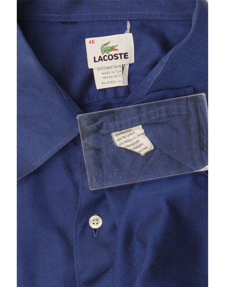 Koszula męska Lacoste rozmiar 46 2XL niebieska bawełniana