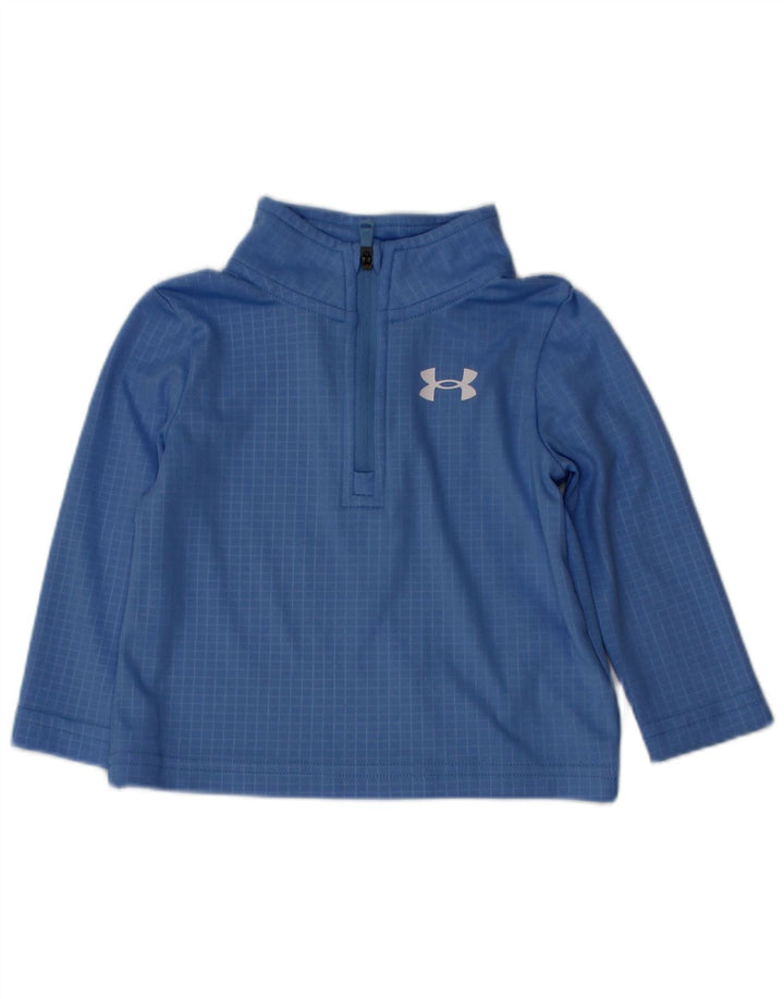 Top dresowy dla chłopców Under Armour w kolorze niebieskim w kratkę, na 6-9 miesięcy