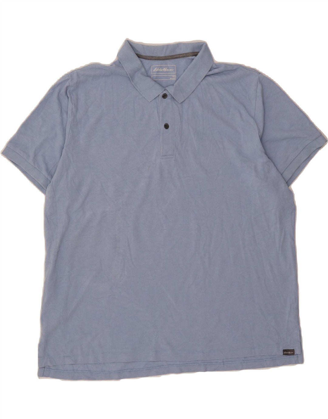 EDDIE BAUER Mens Polo Shirt 2XL Blue Cotton Vintage Eddie Bauer and Second-Hand Eddie Bauer from Messina Hembry 