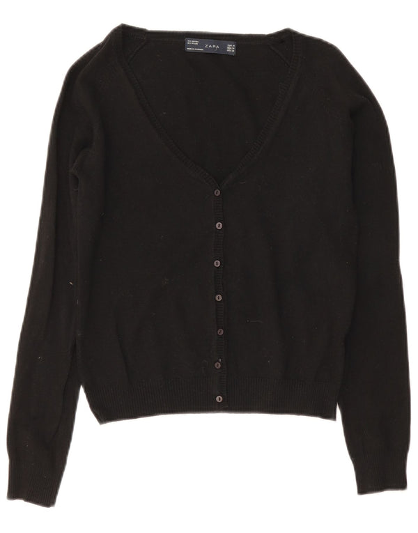 Sweter damski Zara Bolero UK 12, średni czarny, bawełniany