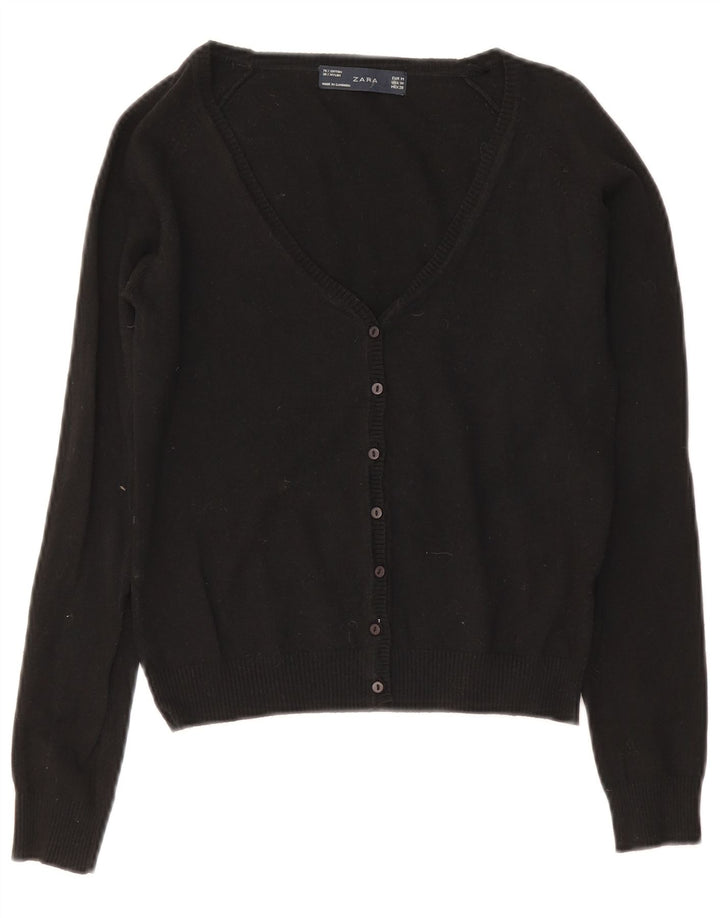 Sweter damski Zara Bolero UK 12, średni czarny, bawełniany