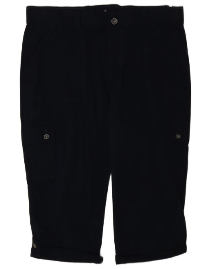 Spodnie damskie Lee Cargo Capri US 16 2XL W38 L19 Granatowa bawełna