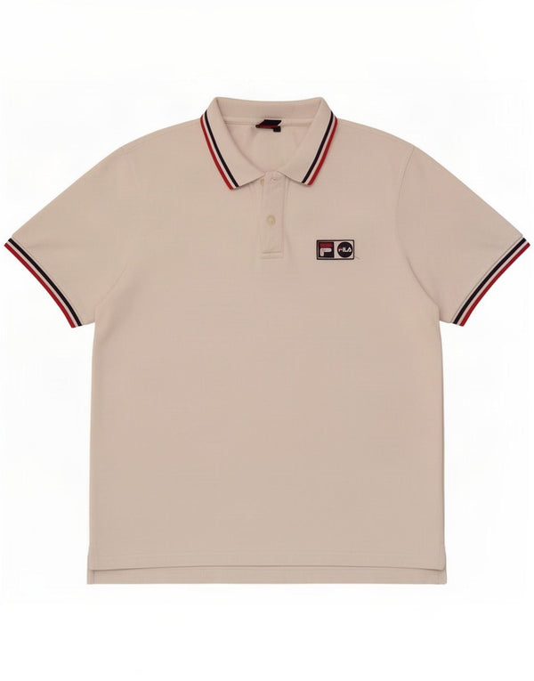 Męska koszulka polo Fila XL, biała, bawełniana