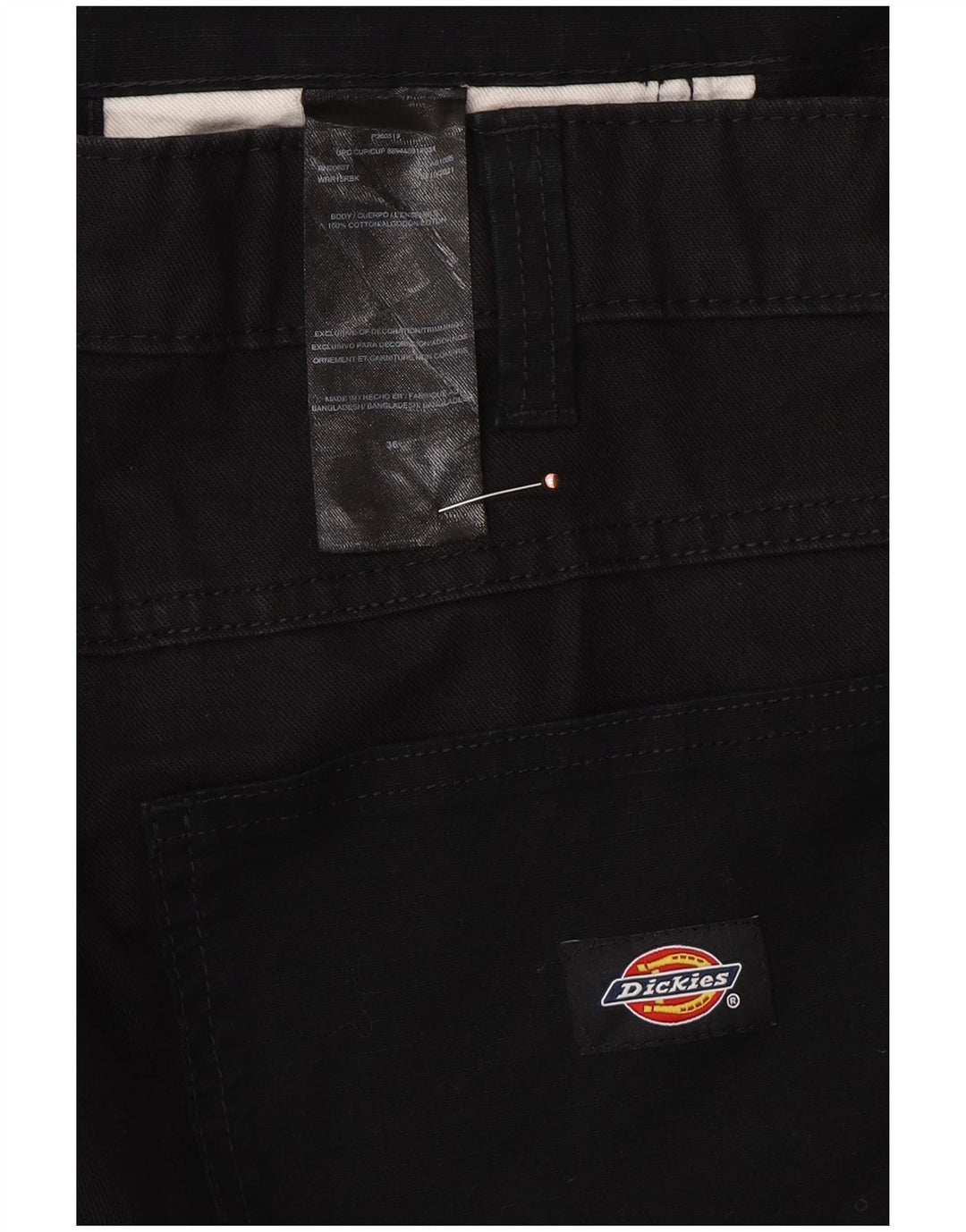 Męskie spodenki chino DICKIES W36, duże, czarne, bawełniane