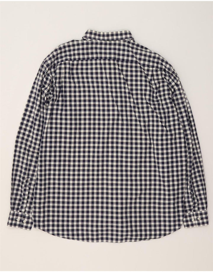 Koszula męska Lacoste o regularnym kroju, rozmiar 46, 2XL, granatowa, bawełniana w kratkę
