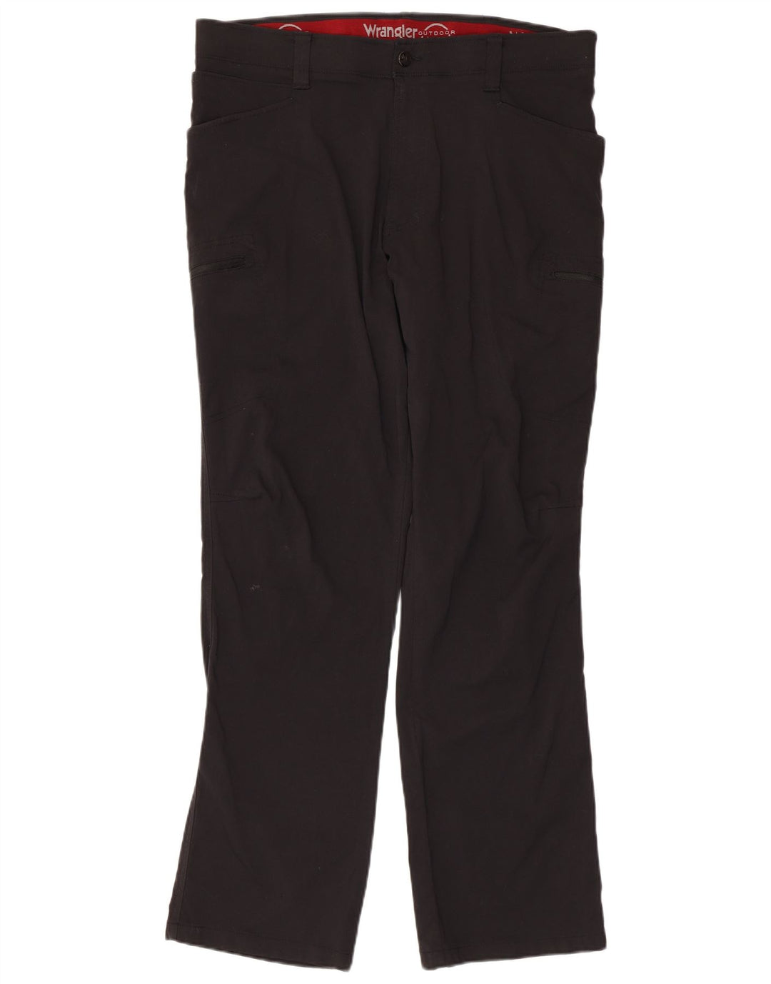 Męskie proste spodnie cargo WRANGLER W36 L32 z czarnego nylonu