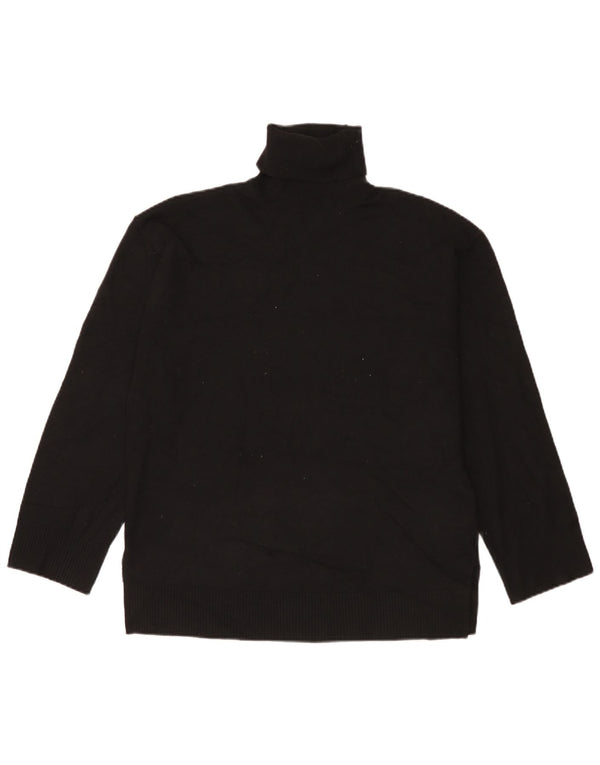 Marks & Spencer Damski sweter z golfem UK 14, średni czarny