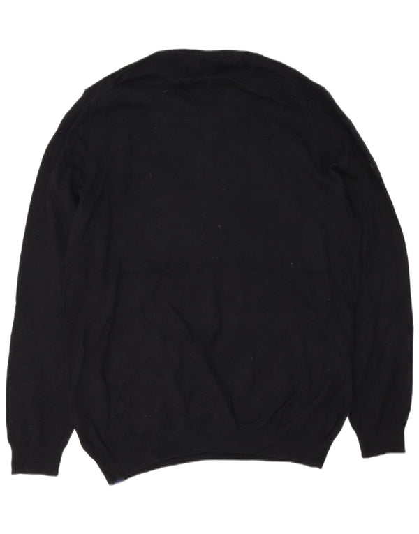 Męski sweter z okrągłym dekoltem Superdry 2XL, czarny, bawełniany