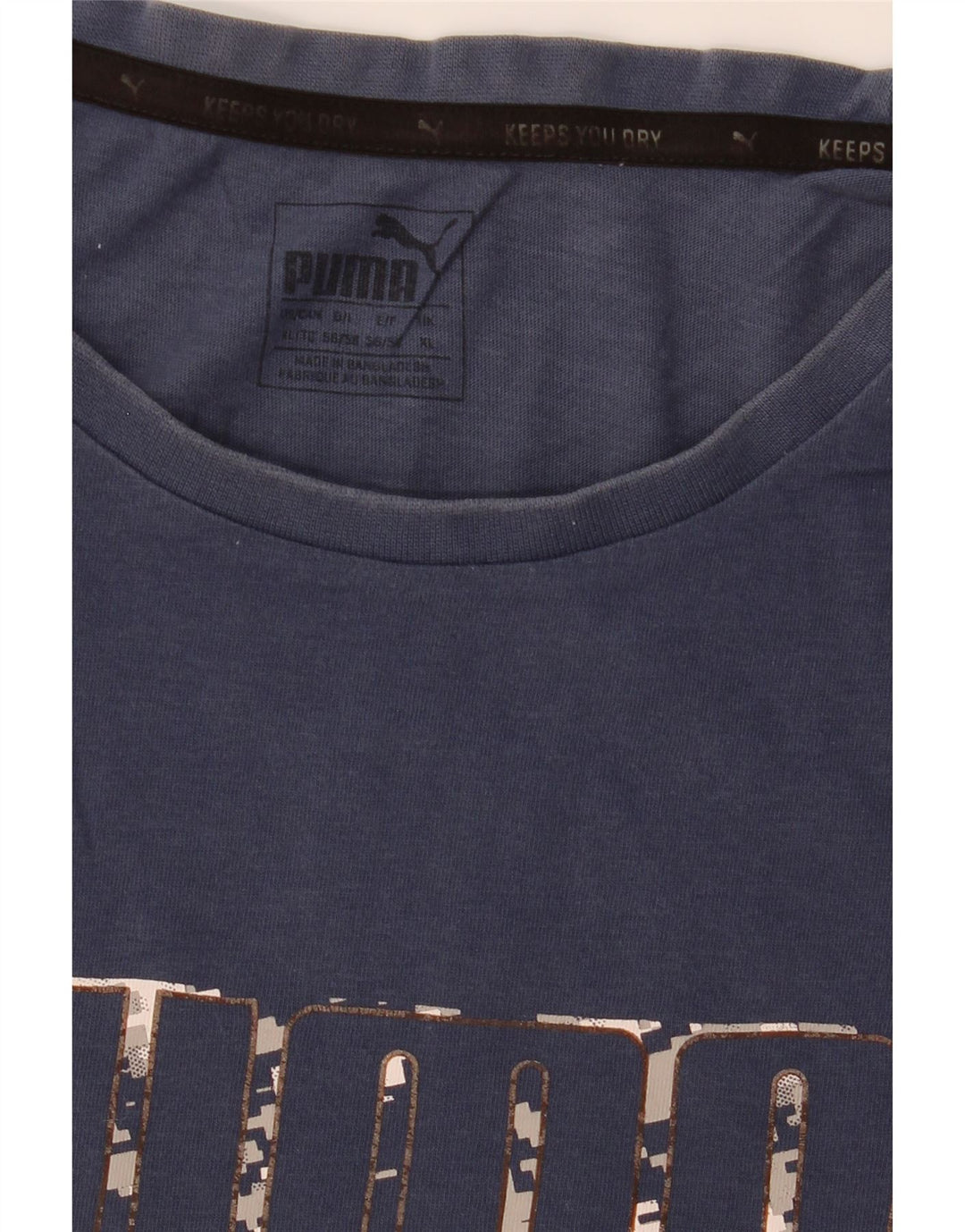 Męska koszulka z grafiką Puma XL, granatowa