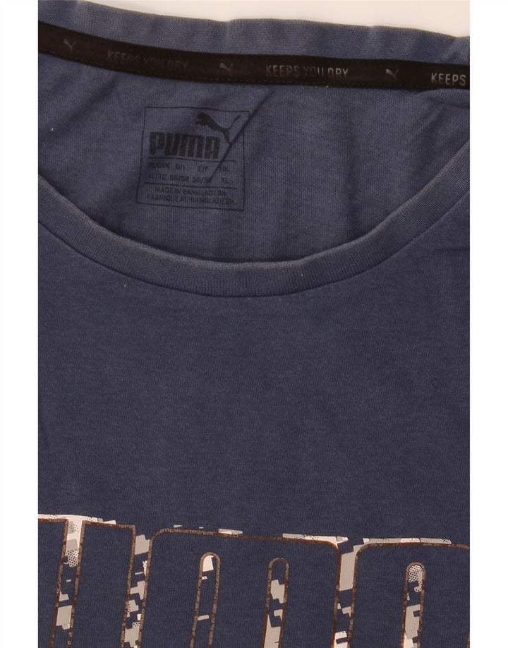 Męska koszulka z grafiką Puma XL, granatowa