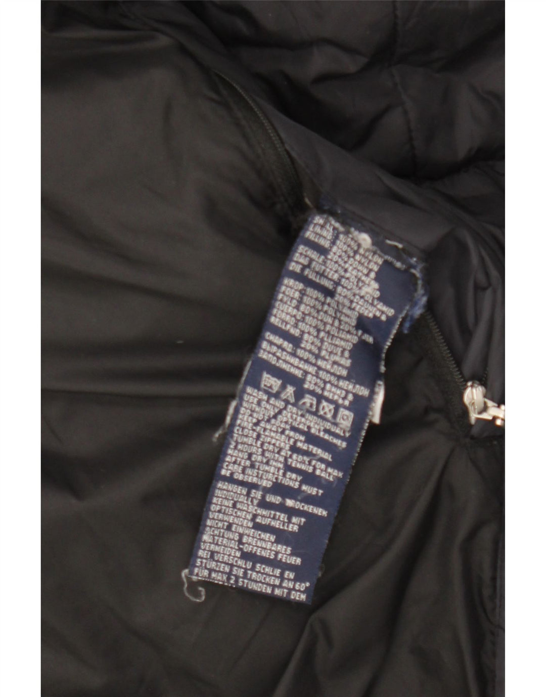 Damski płaszcz ocieplany Sergio Tacchini UK 14, średni czarny nylon