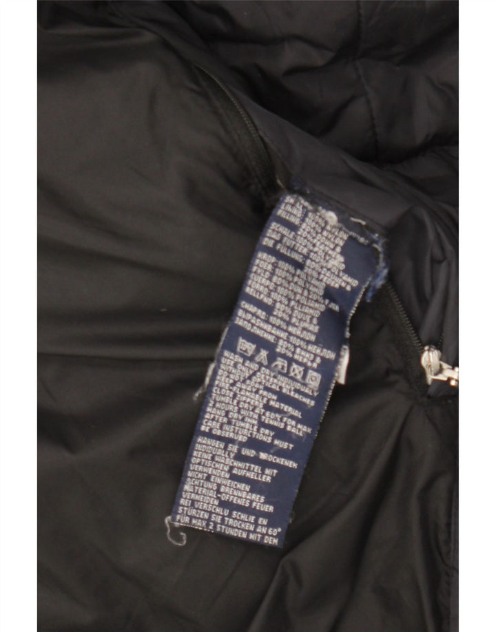 Damski płaszcz ocieplany Sergio Tacchini UK 14, średni czarny nylon