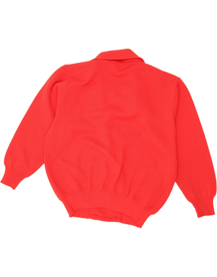 FABER Womens Cardigan Sweater IT 44 Medium Red Polyacrylic Classic Vintage Faber and Second-Hand Faber from Messina Hembry 