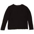 Damski top z długim rękawem Zara UK 10 Small, czarna wiskoza