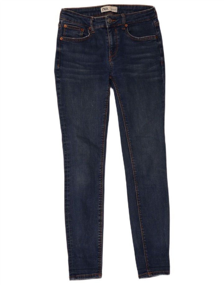 Damskie jeansy skinny Zara EU 38 Small W28 L29 Niebieskie