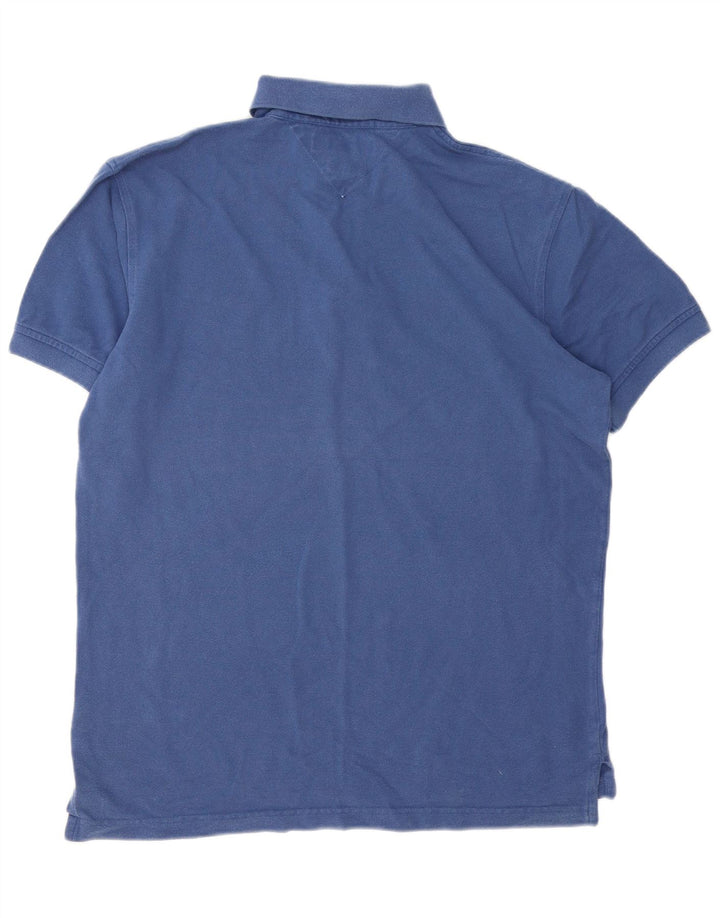 Męska koszulka polo Tommy Hilfiger, duża, niebieska, bawełniana