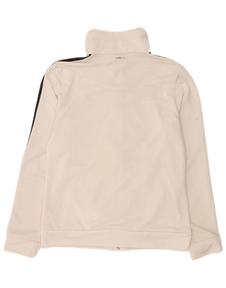 Kurtka Adidas Damska Climalite Dresowa Top UK 12/14 Średnia Biała