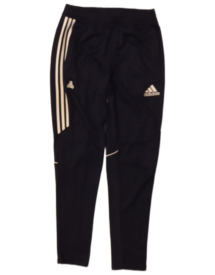 ADIDAS Mens Tracksuit Trousers Small  Navy Blue Polyester