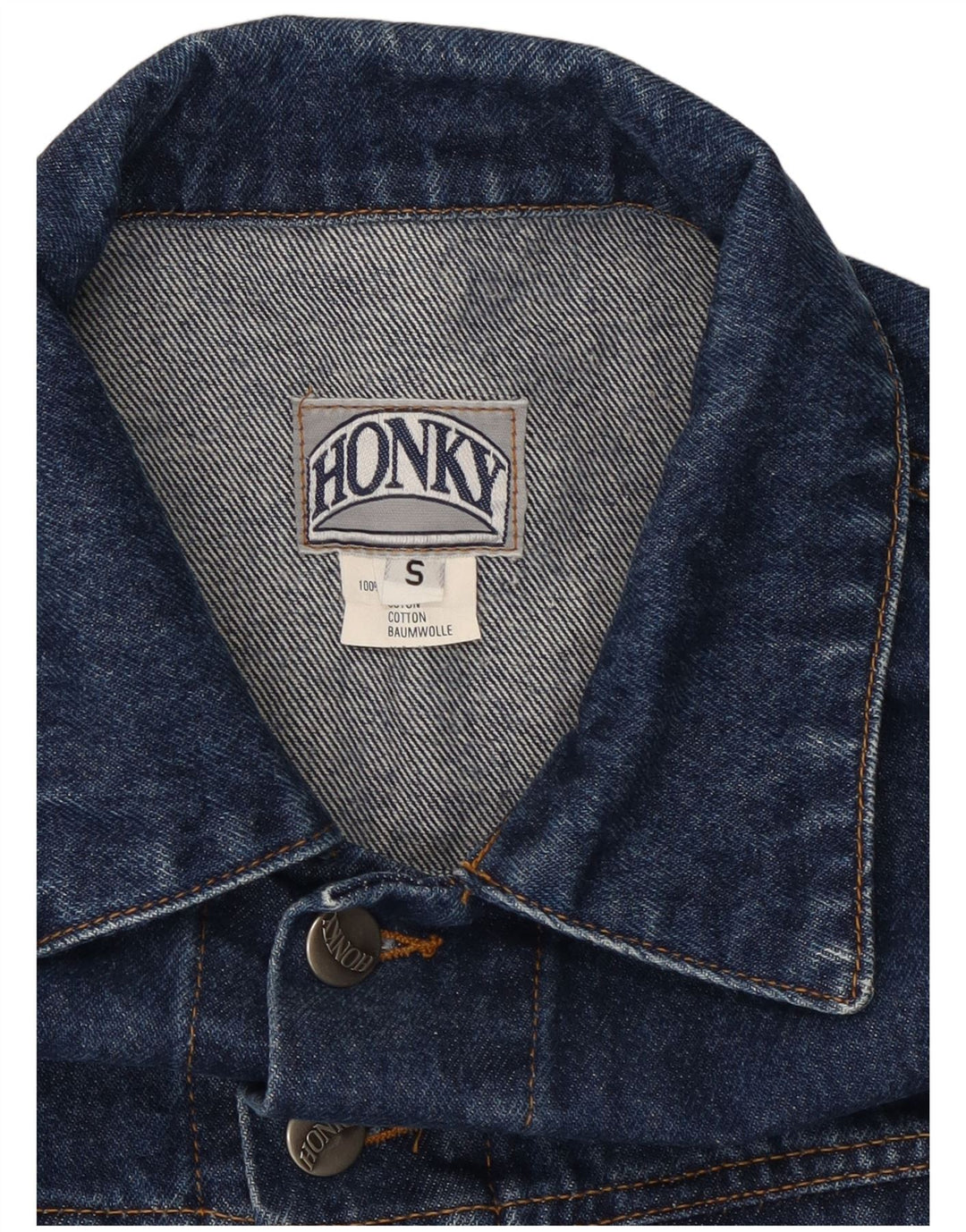 Vintage męska kurtka dżinsowa UK 36 Small Blue Cotton