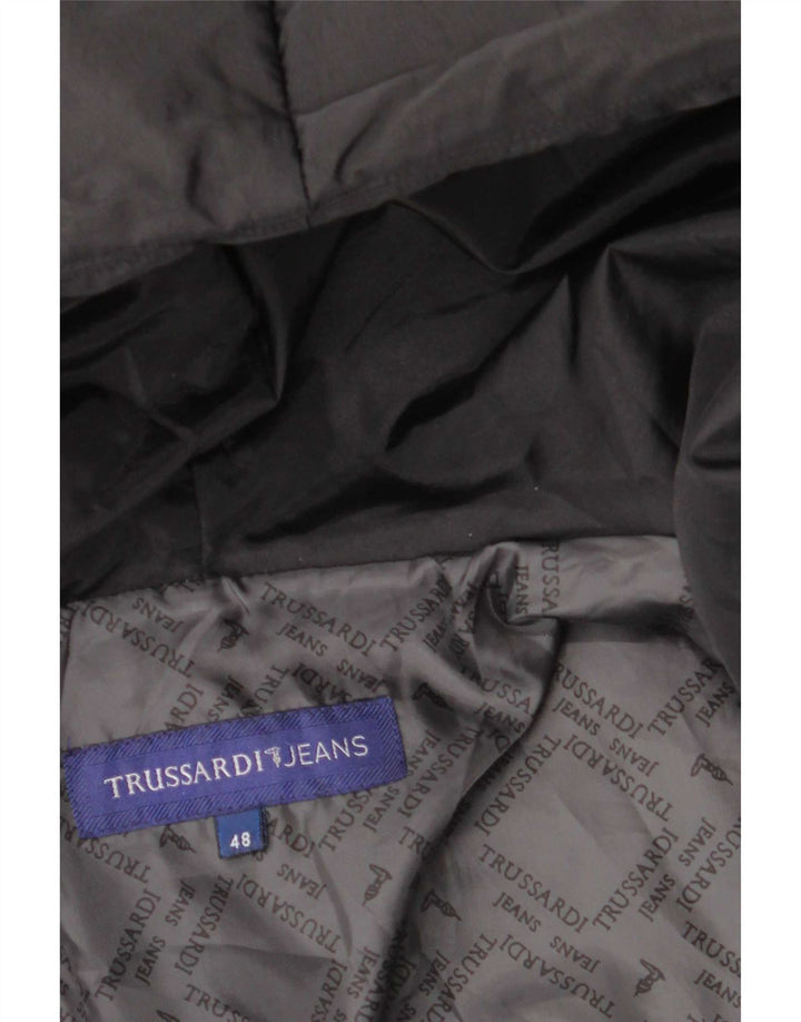 Damska ocieplana kurtka z kapturem Trussardi Jeans IT 48 XL czarna